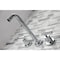 Kingston Brass Roman Tub Faucet, Polished Chrome, Wall Mount KS8021CML - alternate 3